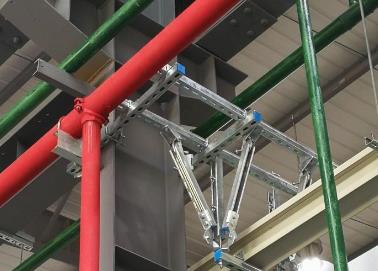 沙坡头该抗震支架的整体式支吊架结构协调性好